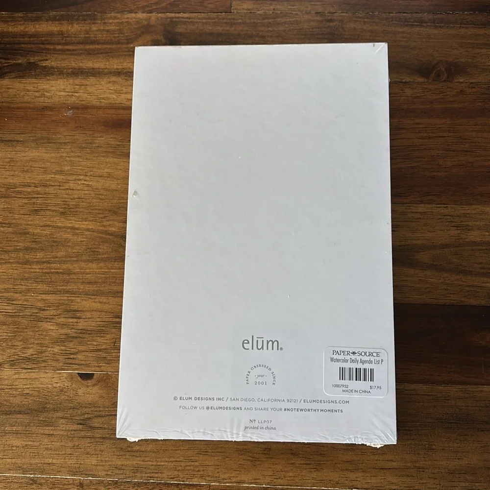 🗒️ Watercolor Daily Agenda notepad by elum - get organized in 2026!